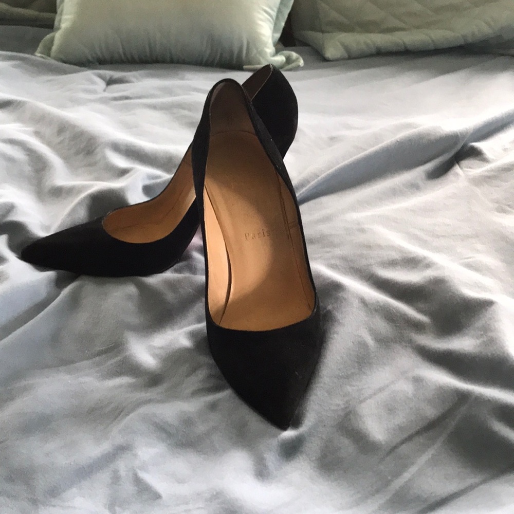 Christian Louboutin So Kate 120 black Suede
